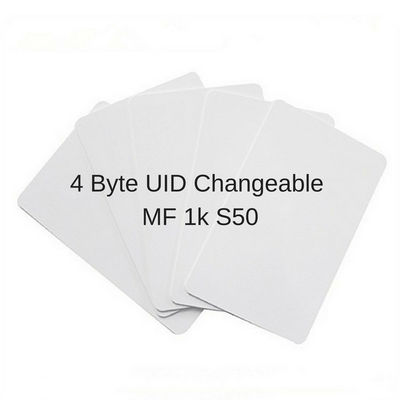 MF1k S50 MF4K S70 0 μεταβλητή επαναγράψιμη RFID φραγμών Writable κινεζική μαγική κάρτα καρτών 7 ψηφιολέξεων UID