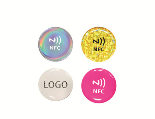 Συγκολλητικές αυτοκόλλητες ετικέττες ετικετών ετικεττών Popl NFC στρώματος εποξικές για το τηλέφωνο