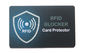 Κάρτα φραγμών RFID στον αντι κλέφτη σημάτων καρτών προστάτη με τη φρουρά ασφάλειας ασπίδων