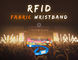 NFC Rfid Wristband Eco φιλικό χρόνος χρησιμοποίησε το βραχιόλι ανέπαφα έξυπνα εισιτήρια ετικεττών 13,56 MHZ