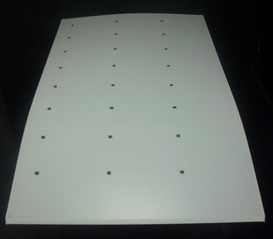PVC / PETG φύλλο RFID HF ένθετο 3 x 7 που περιέχει μια λειτουργική μονάδα RFID και κεραία