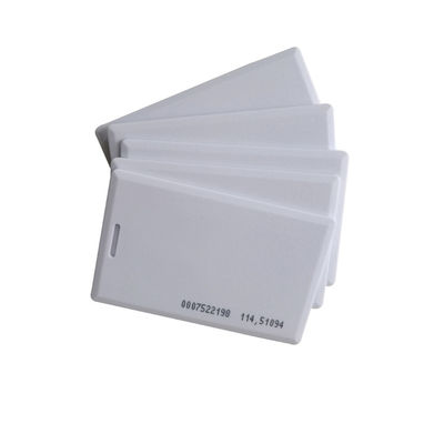 ΕΚΡΥΨΕ την άσπρη ανέπαφη κάρτα έξυπνων καρτών ταυτότητα 125khz Rfid Clamshell T5577 για το σύστημα ελέγχου